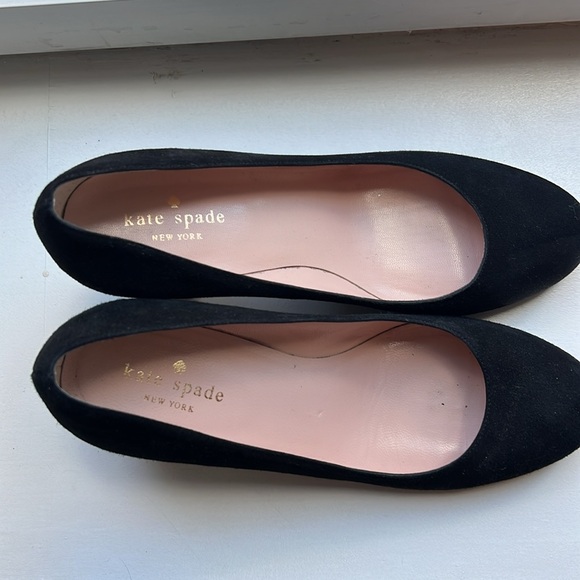 Kate Spade Charlize black suede heels - Picture 3 of 10